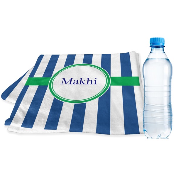 Custom Stripes Sports & Fitness Towel (Personalized)