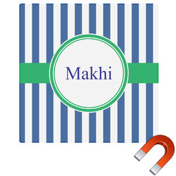 Stripes Square Car Magnet - 10" (Personalized)