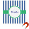 Stripes Square Car Magnet - 10" (Personalized)