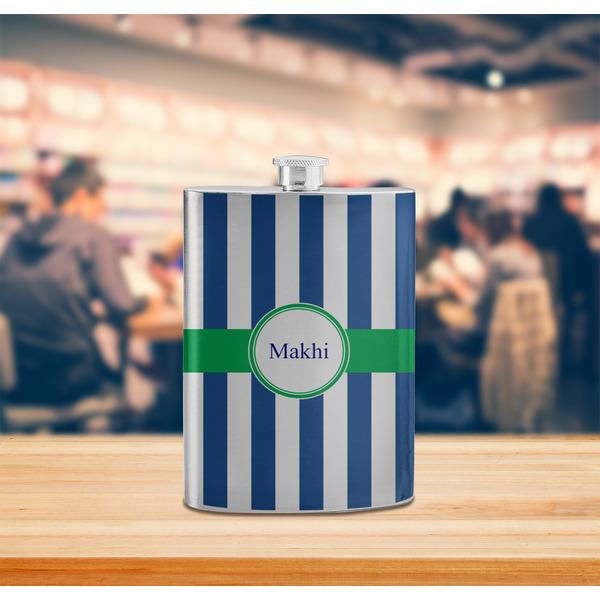 Stripes Stainless Steel Flask - LIFESTYLE 2