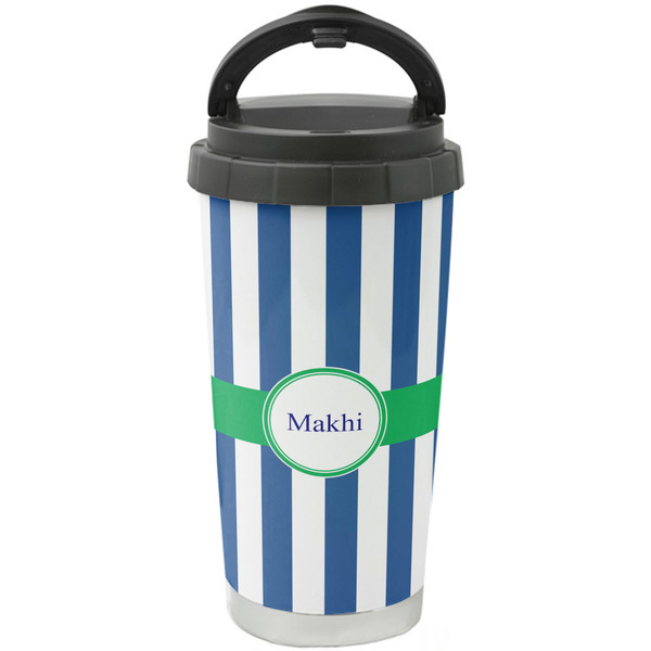 Custom Stripes Stainless Steel Coffee Tumbler (Personalized)