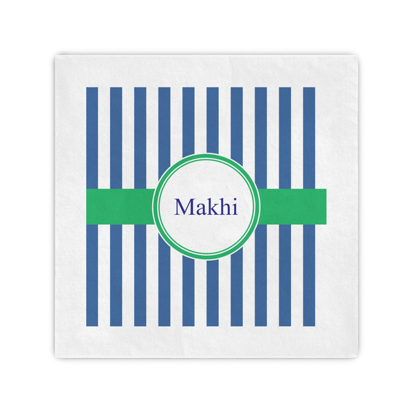 Custom Stripes Cocktail Napkins (Personalized)