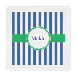 Stripes Standard Decorative Napkins (Personalized)
