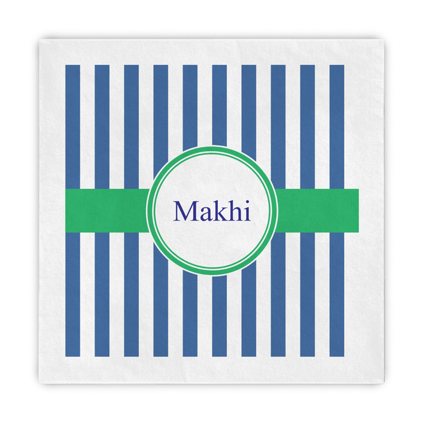 Custom Stripes Decorative Paper Napkins (Personalized)