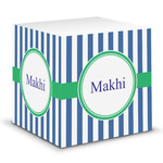 Stripes Sticky Note Cube (Personalized)