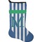 Stripes Holiday Stocking - Neoprene (Personalized)