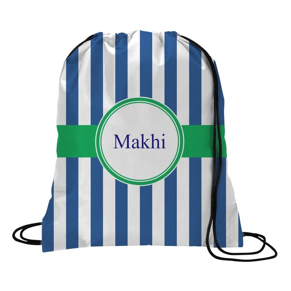 Custom Stripes Drawstring Backpack - Medium (Personalized)