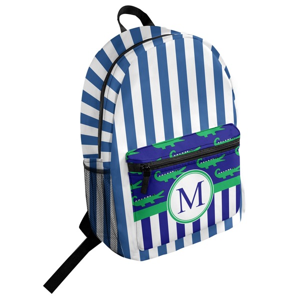 Custom Stripes Student Backpack (Personalized)