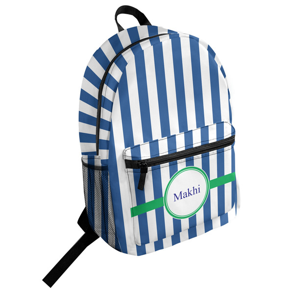 Custom Stripes Student Backpack (Personalized)