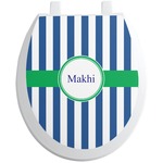 Stripes Toilet Seat Decal (Personalized)