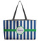 Stripes Beach Totes Bag - w/ Black Handles (Personalized)