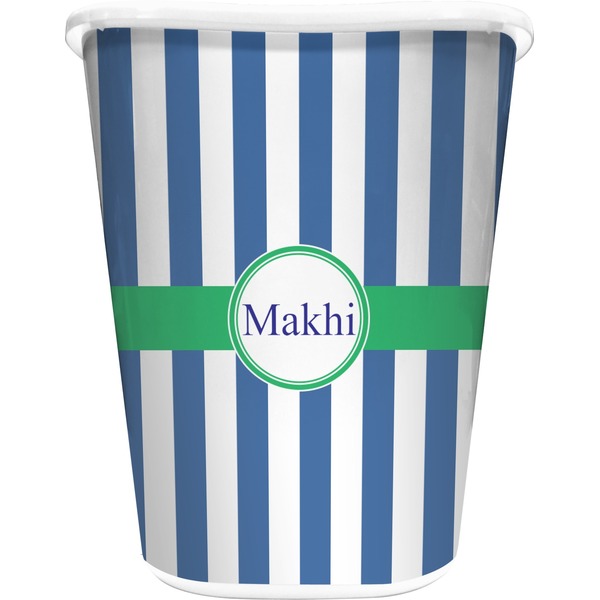 Custom Stripes Waste Basket (Personalized)