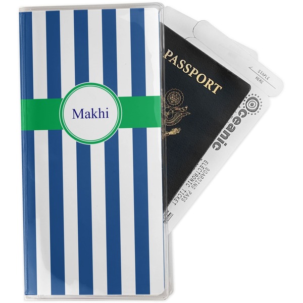 Custom Stripes Travel Document Holder