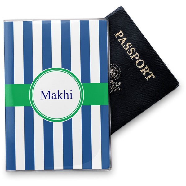 Custom Stripes Vinyl Passport Holder (Personalized)