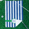 Stripes Waffle Weave Golf Towel - In Context