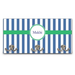 Stripes Wall Mounted Coat Rack (Personalized)