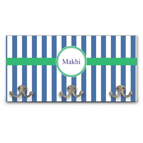 Custom Stripes Wall Mounted Coat Rack (Personalized)