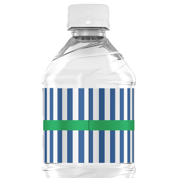 Stripes Water Bottle Label - Back View