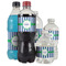 Stripes Water Bottle Label - Multiple Bottle Sizes