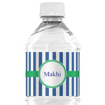 Stripes Water Bottle Labels - Custom Sized (Personalized)