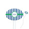 Stripes Oval Plastic Stir Sticks (Personalized)