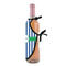 Stripes Wine Bottle Apron - DETAIL WITH CLIP ON NECK