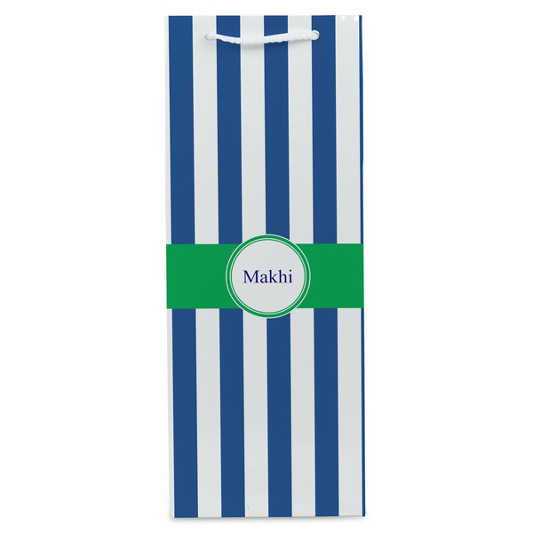 Stripes Wine Gift Bag - Gloss - Front