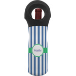 Stripes Wine Tote Bag w/ Name or Text