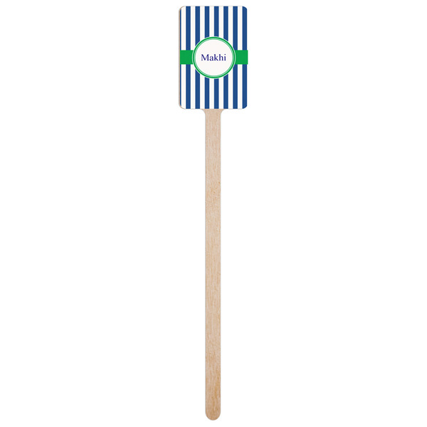 Stripes Wooden 6.25" Stir Stick - Rectangular - Single Stick