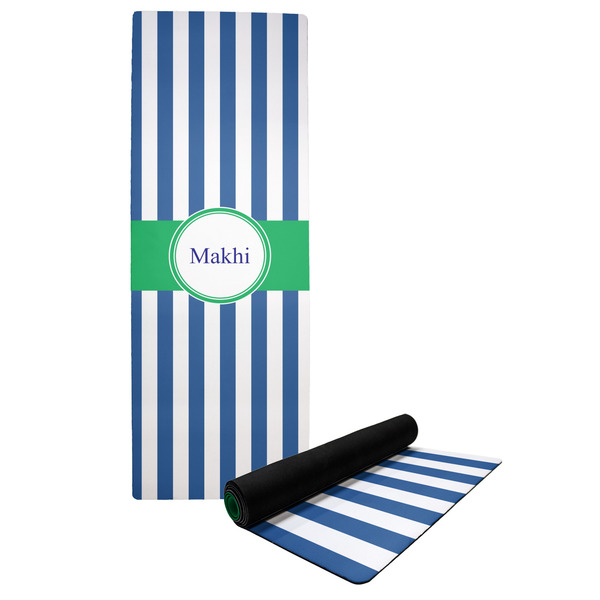 Custom Stripes Yoga Mat w/ Name or Text