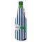 Stripes Zipper Bottle Cooler - ANGLE (bottle)
