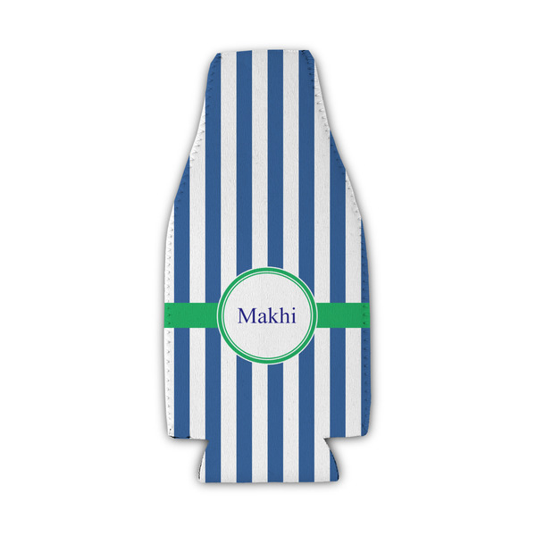 Custom Stripes Zipper Bottle Cooler (Personalized)