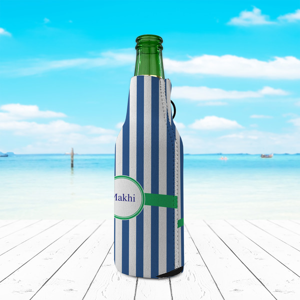 Stripes Zipper Bottle Cooler - LIFESTYLE