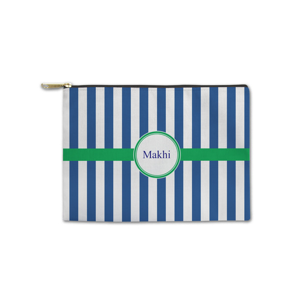 Custom Stripes Zipper Pouch - Small - 8.5"x6" (Personalized)
