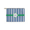 Stripes Zipper Pouch - Small - 8.5"x6" (Personalized)