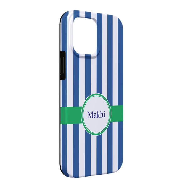 Custom Stripes iPhone Case - Rubber Lined - iPhone 13 Pro Max (Personalized)