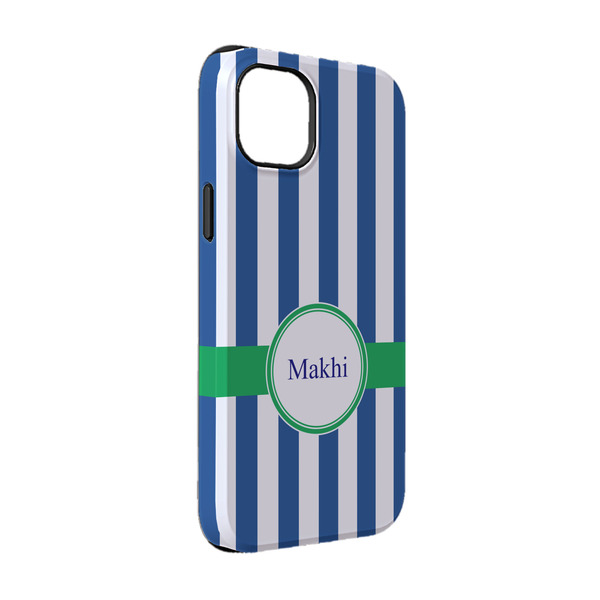 Custom Stripes iPhone Case - Rubber Lined - iPhone 14 Pro (Personalized)