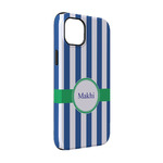 Stripes iPhone Case - Rubber Lined - iPhone 14 (Personalized)