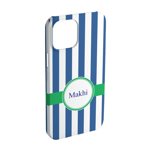 Custom Stripes iPhone Case - Plastic - iPhone 15 Pro (Personalized)