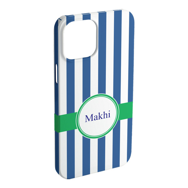 Custom Stripes iPhone Case - Plastic (Personalized)