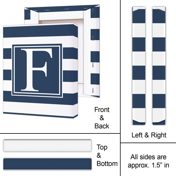 Horizontal Stripe 11x14 - Canvas Print - Approval