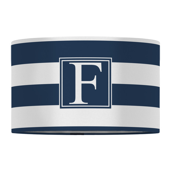 Horizontal Stripe 12" Drum Lampshade - FRONT (Fabric)