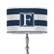 Horizontal Stripe 12" Drum Lampshade - ON STAND (Poly Film)