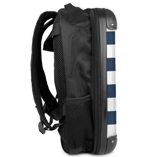 Horizontal Stripe 13" Hard Shell Backpacks - Side View