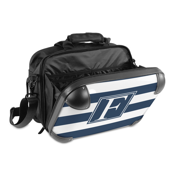 Horizontal Stripe 15" Hard Shell Briefcase - Open