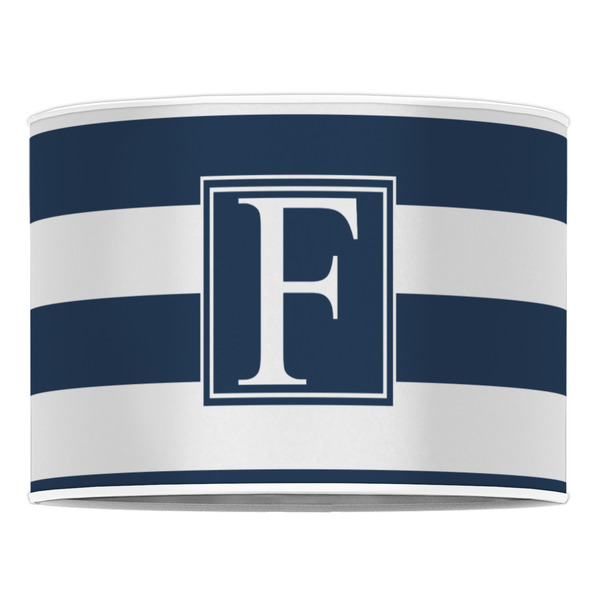 Horizontal Stripe 16" Drum Lampshade - FRONT (Poly Film)