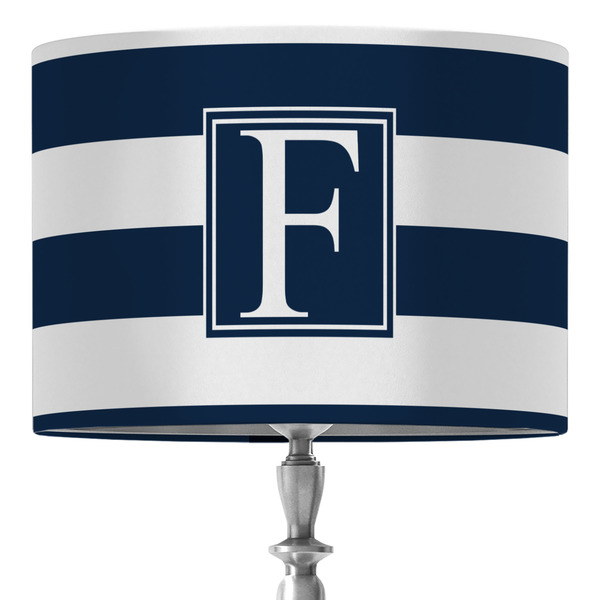 Custom Horizontal Stripe 16" Drum Lamp Shade - Fabric (Personalized)