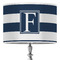 Horizontal Stripe 16" Drum Lampshade - ON STAND (Poly Film)