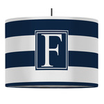 Horizontal Stripe 16" Drum Pendant Lamp - Fabric (Personalized)