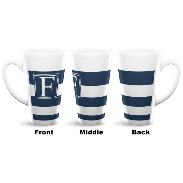 Horizontal Stripe 16 Oz Latte Mug - Approval